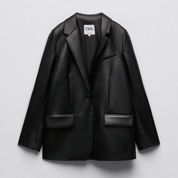 NWTZara Faux Leather Blazer